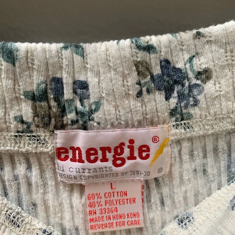 Vintage Floral Energie Blue and White Skirt